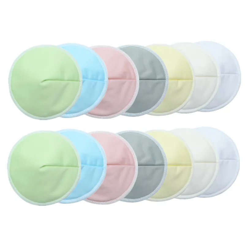 Печать Многоразовые Грудное вскармливание колодки лактационный впитывающая пеленка одноцветное рисунком ПУЛ ткань