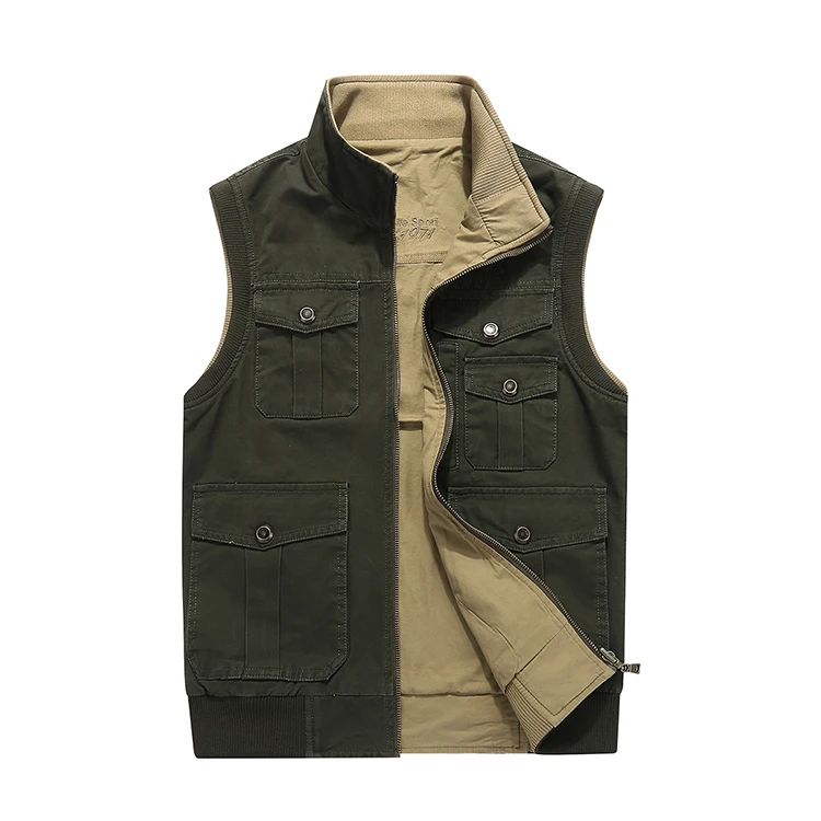 CMMJ2025 The Mens Nice Quality with Pockets Reversible Hunting Vest