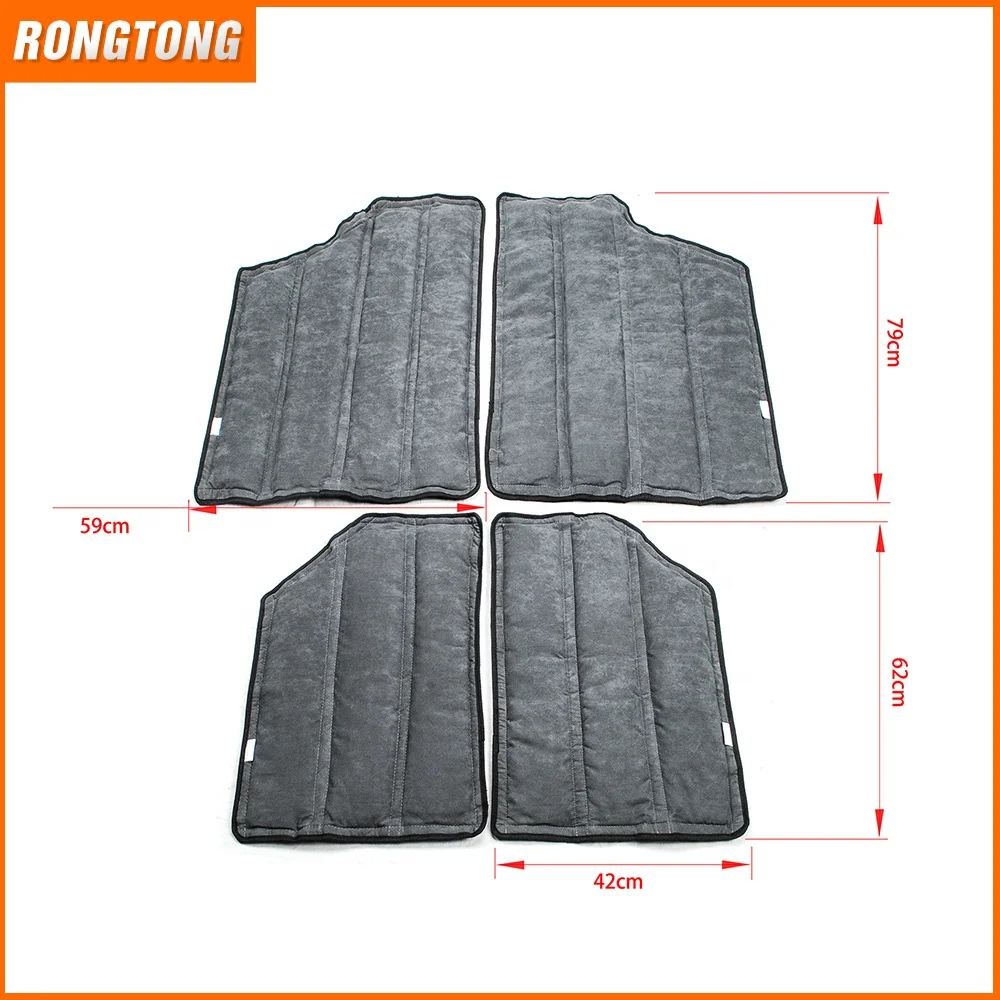 2doors/4 doors 1 Set Black Car Roof Hardtop Heat Insulation Cotton Kit Adiabatic Cover for Jeep Wrangler 2011-2017