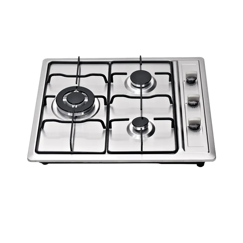 Stainless steel built in gas hob table top gas cooker 3 burner gas stoves for kitchen appliance