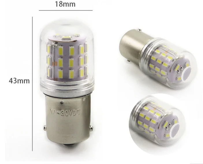 Ba15s ba15d bay15d Базовая Светодиодная лампа DC10-30V 3 Вт белый теплый светодиод G18 сигнал поворота автомобиля