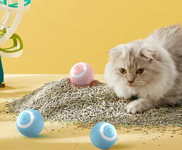 Игрушечные мячи для кошек