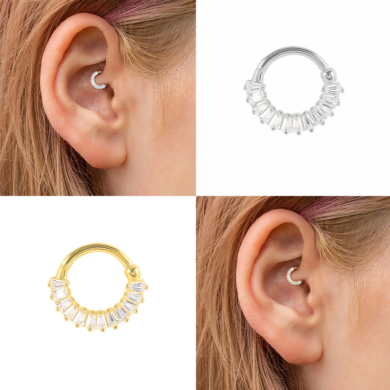 Модные ювелирные украшения ROXI серьги-кольца с бриллиантами для пирсинга кольцо носа