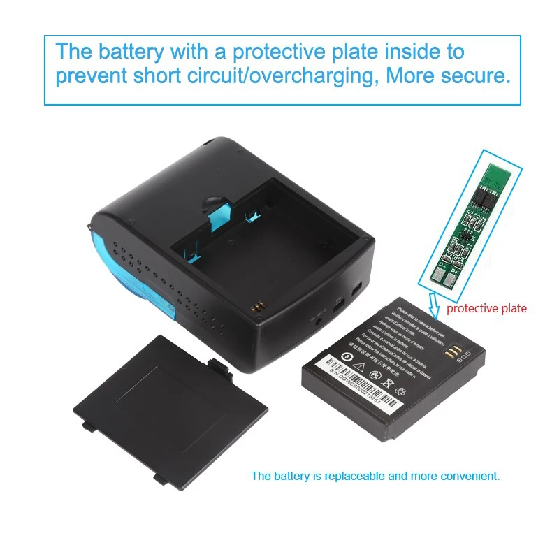 Small printer portable mini handheld 58mm BT thermal receipt printer for Africa
