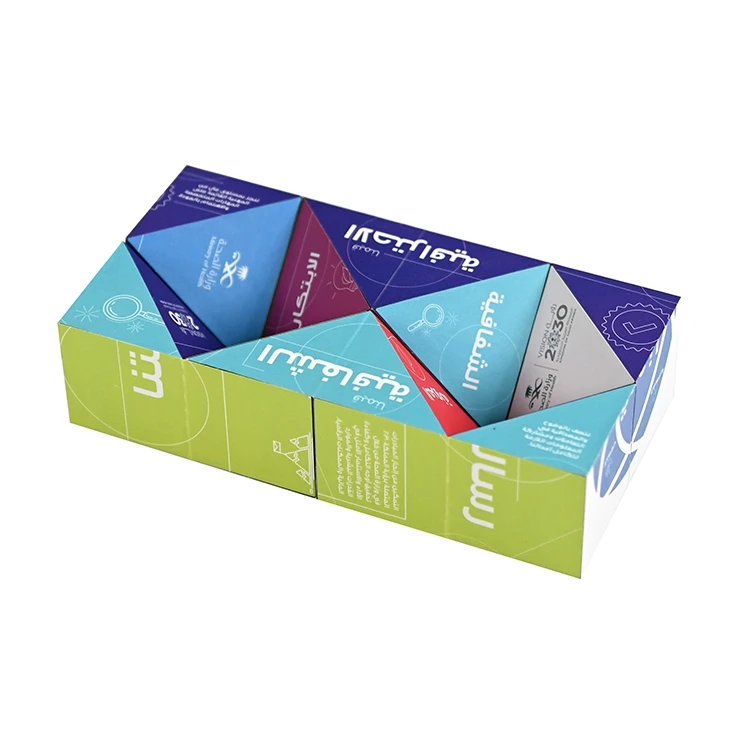 Custom Promotional Advertising Paper Magic Cubes Magnetic Folding Magic Photo Cube