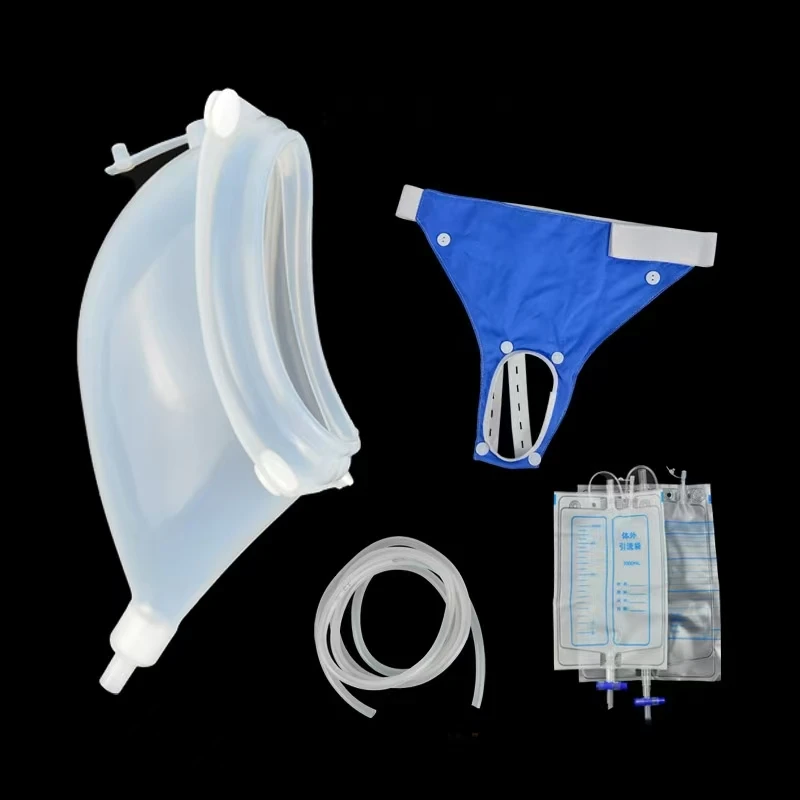 Disposable 2000ml urine bag medical transparent drainage collection bag