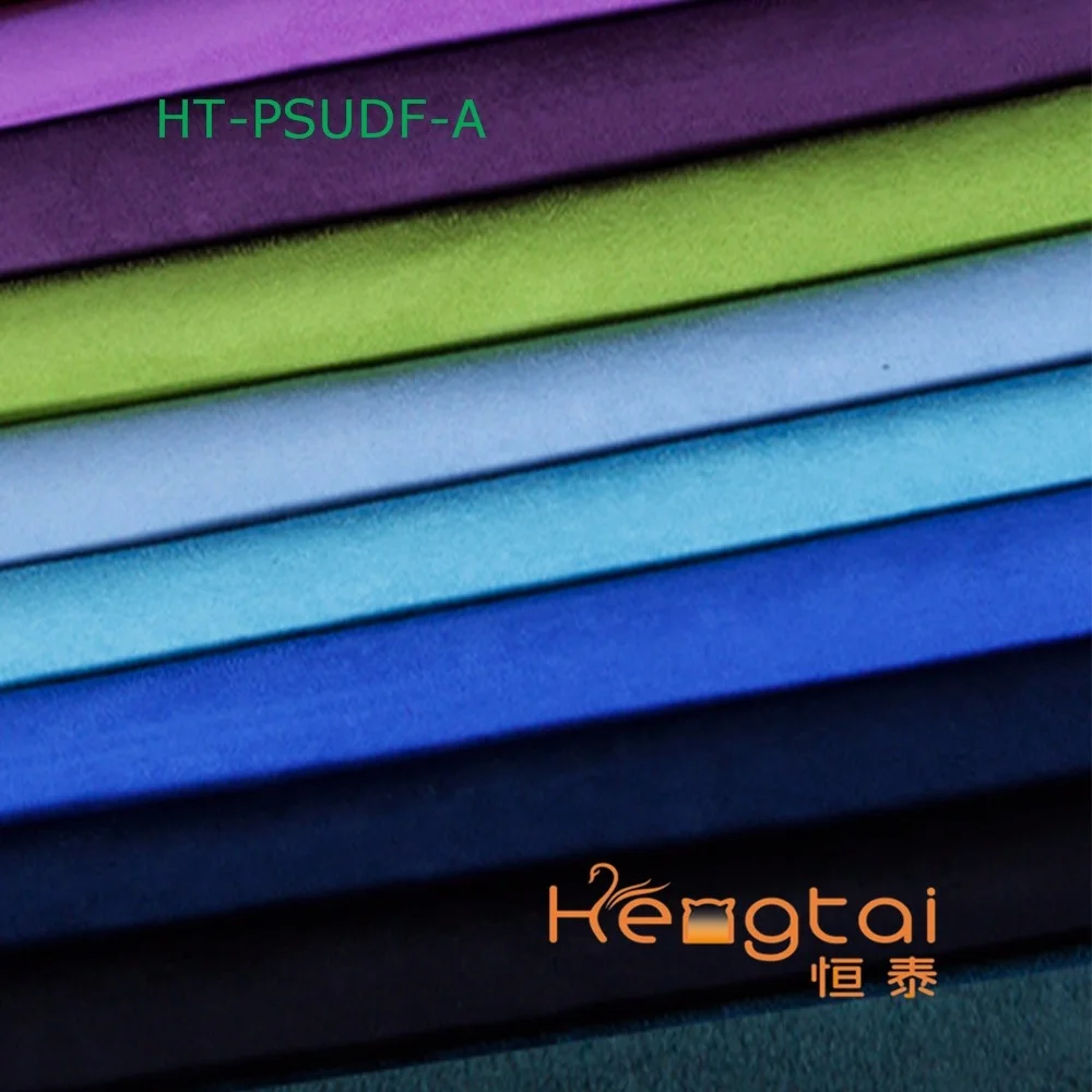 100% Polyester Warp Weft Wholesale Faux Micro Suede Sofa Car Seat Fabric Stock On Hand