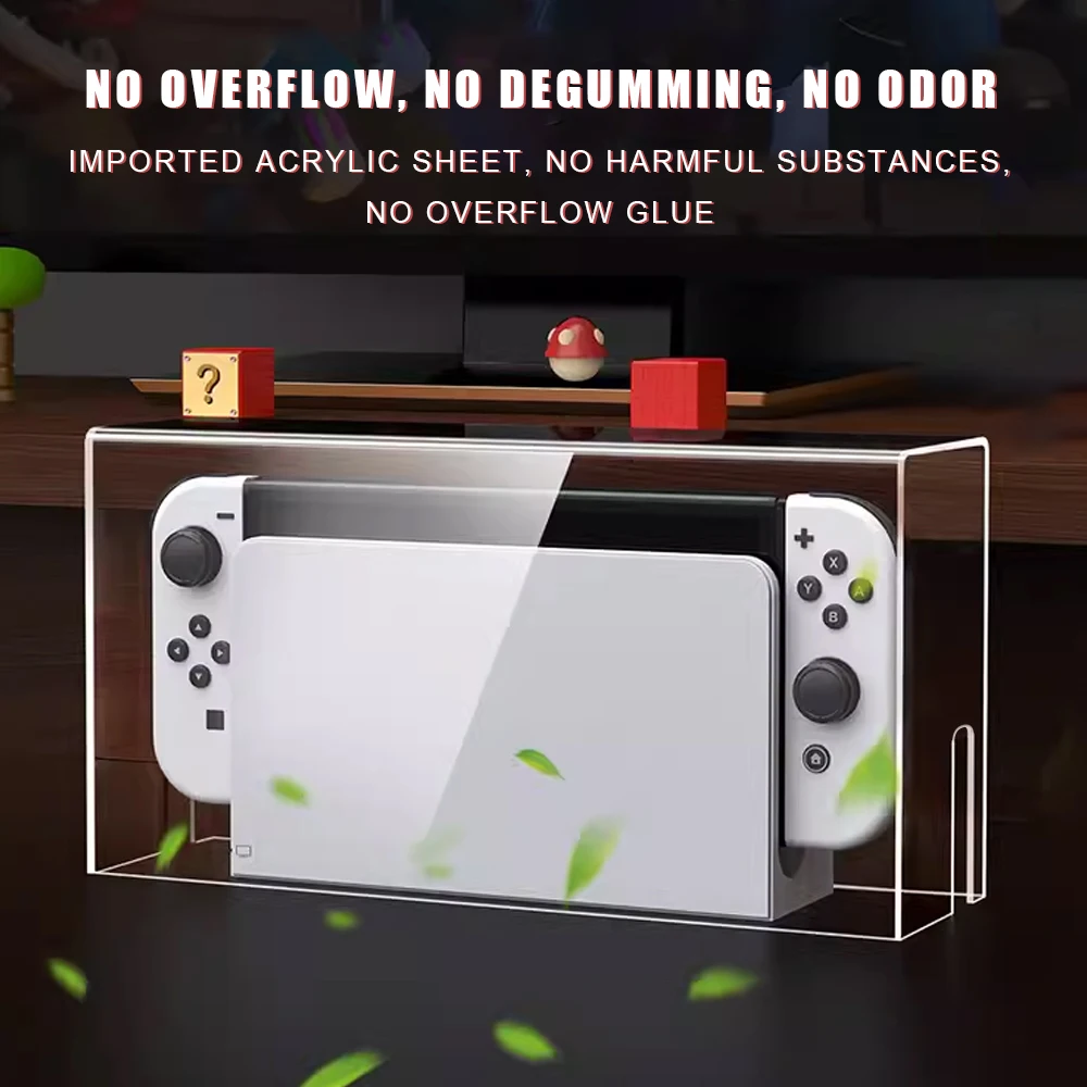Acrylic Protective Dustproof Transparent Cover For Nintendo Switch/ Switch Oled Game Console