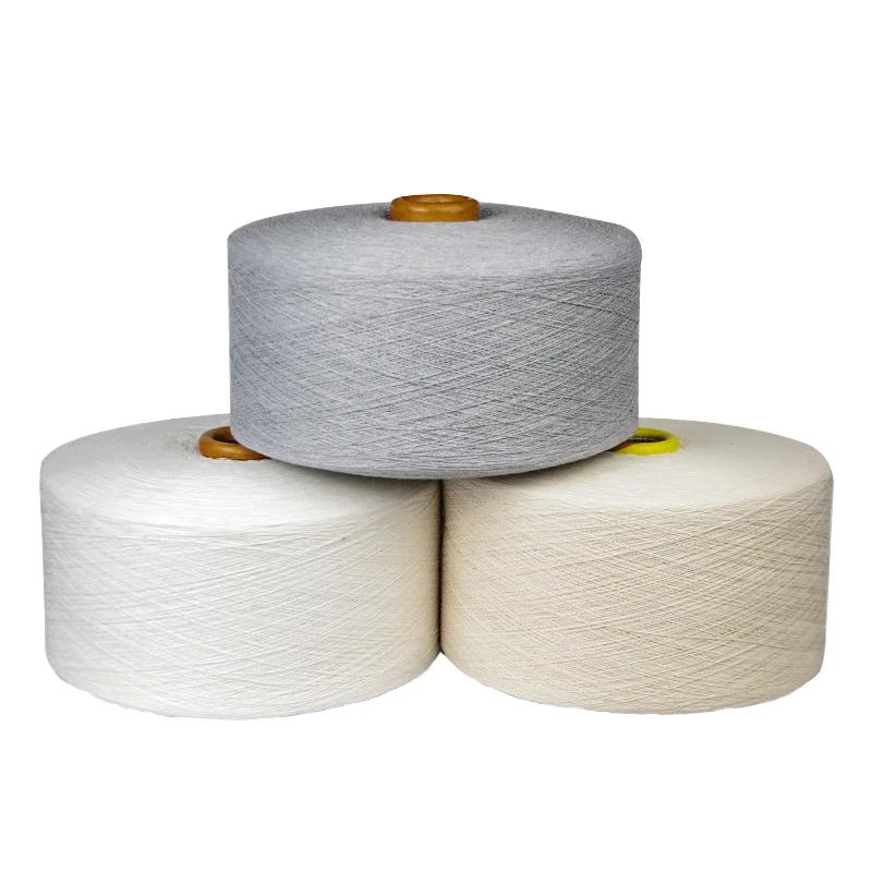 Ne8/2 OE Recycled Yarns For Hand Tufting polyester cotton blended yarn