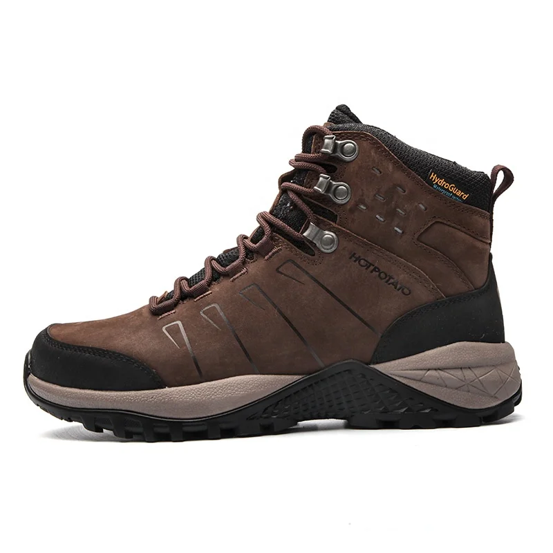 HOTPOTATO waterproof leather hiking boots mid cut breathable backpacking boot women H29