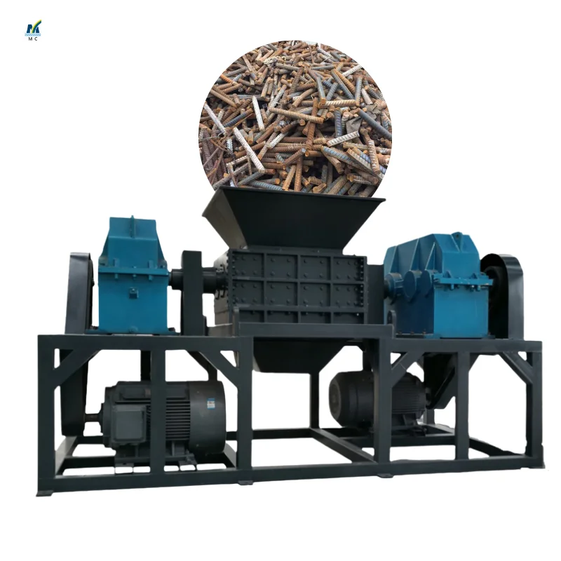 Thailand High efficiency most popular Scrap Metal Steel Rebars Shredder Machine for recycling