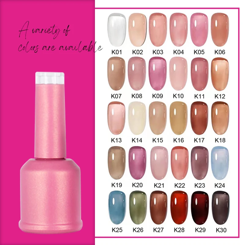 New Design 15Ml Gue Color Soak Off 36 Colors Jelly Private Label Magnetic Pearl Custom Polish Gel Nail Supplies