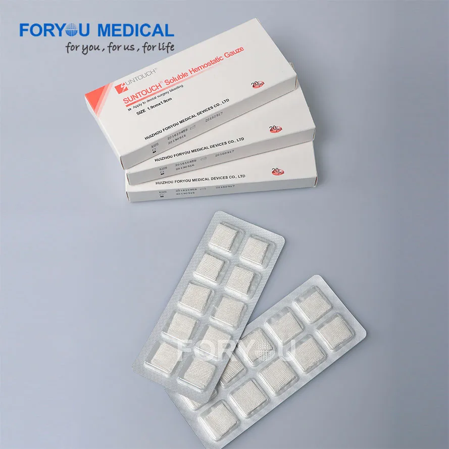 Foryou medical Cellulose material dental surgery gauze dentistry Gauze hemostatic first aid gauze