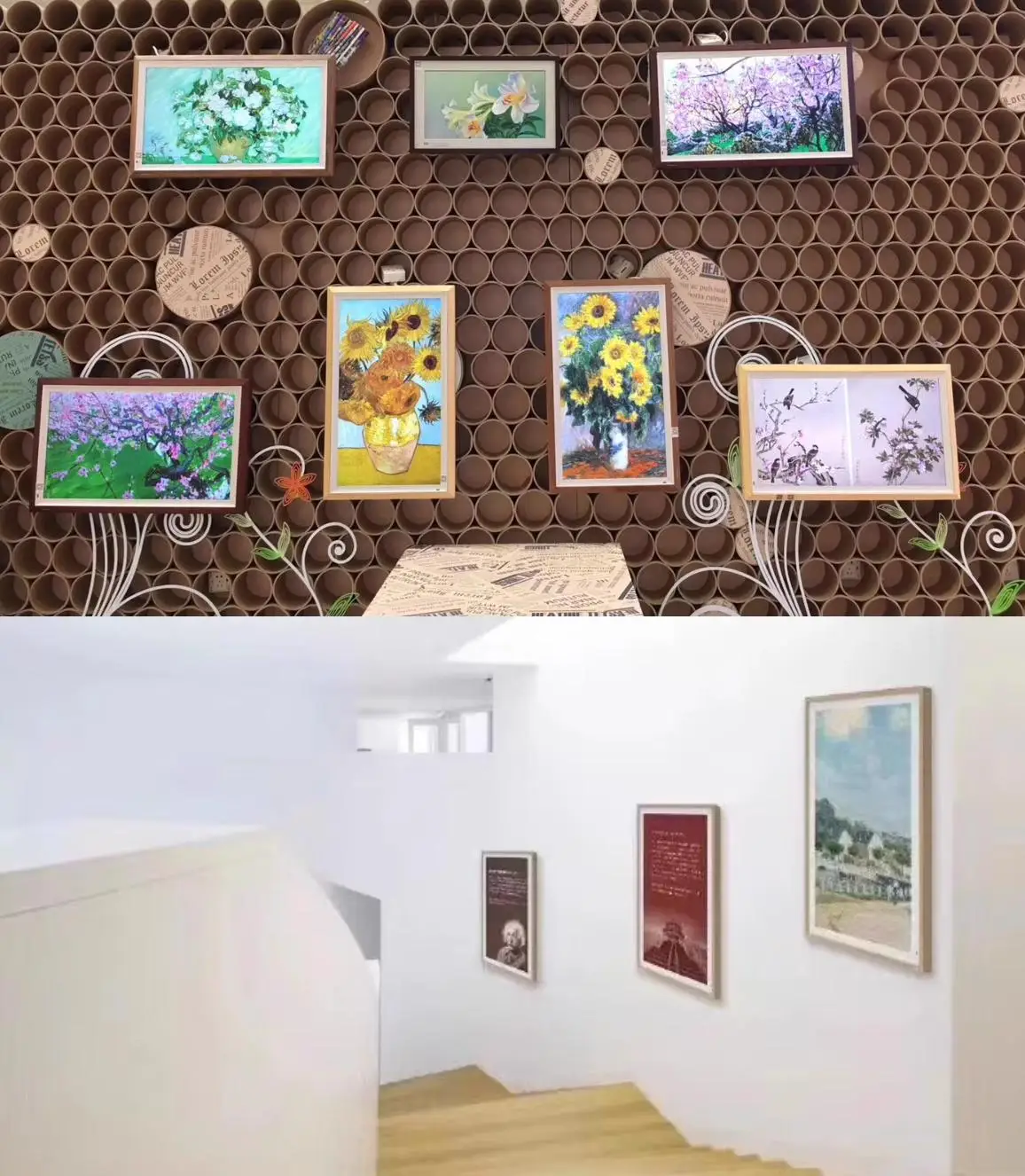 Yatexin 21.5Inch Digital Art Screen Smart Picture Display Decorative Large Wifi Digital Photo Frame For Gallery