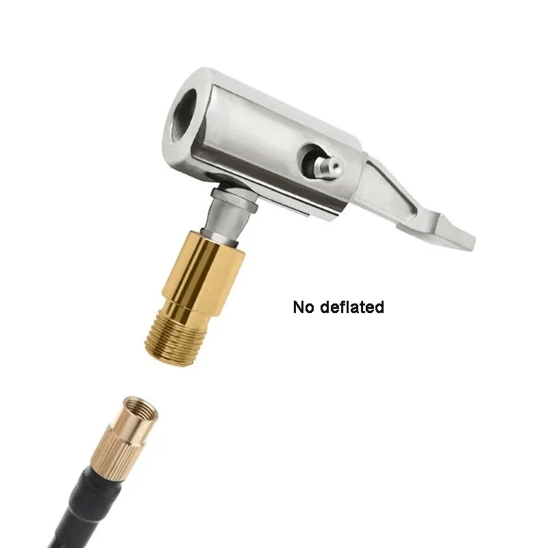 Portable Inflatable Pump Connector for Car Tire Air Chuck Compressor can be deflated Tire Inflator Tire Chuck for Hose Repair