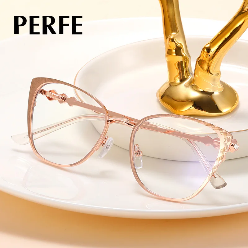 95667 Optical Metal Frame Photochromic Glasses Frames Men Women Glasses Change Color Day Eyewear