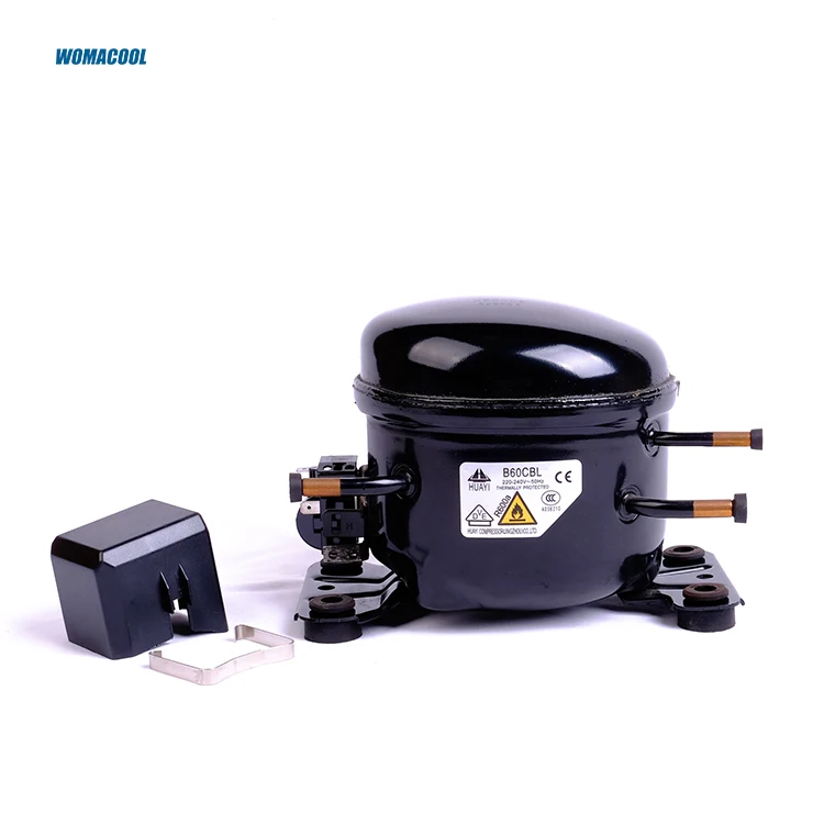 
HUAYI B60CBL R600a 220-240V/50Hz 1/6HP Refrigerator Compressor with Separate Carton loading 