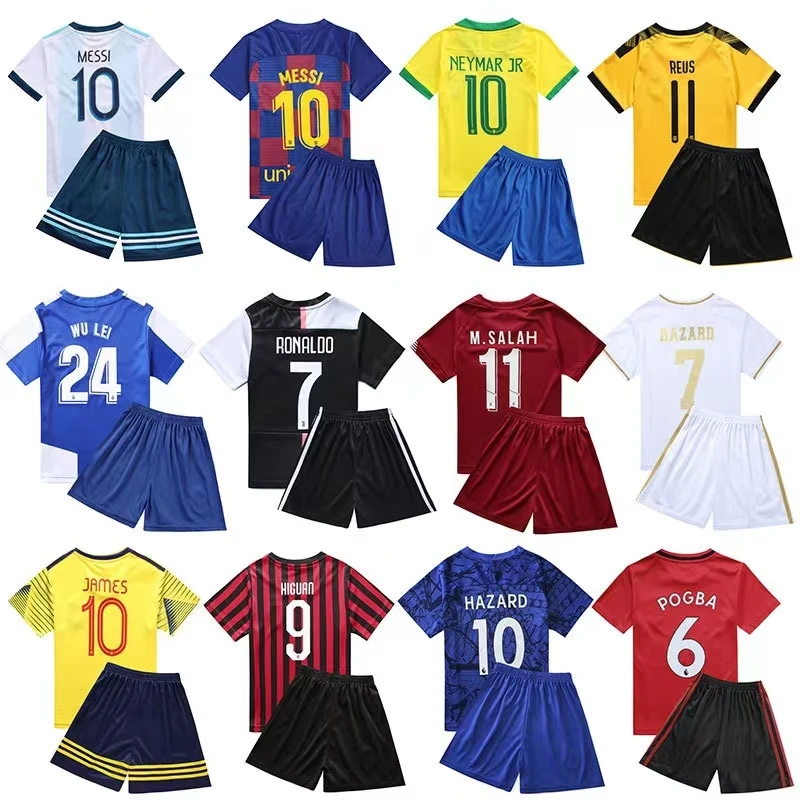 Wholesale 22-23 New Season Top In Stock Thailand Quality Soccer Jersey With Cheap Price football kids Soccer kit
