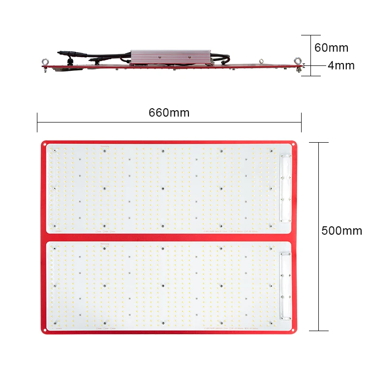 Kingbrite led 480W best full spectrum led grow light using Samsung LM301H+CREE XP-G3 660nm and Meanwell driver