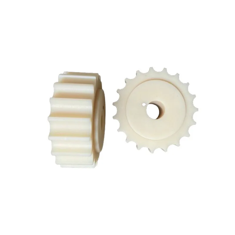 Customized transmission tooth gear wheels cnc machining nylon plastic sprockets gear