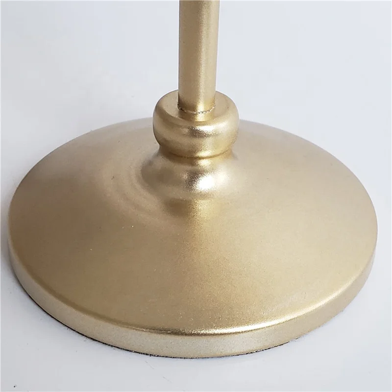 High Quality Black and Gold Metal Candle Holder Iron Cheap Decorative Candlestick For Home Decor