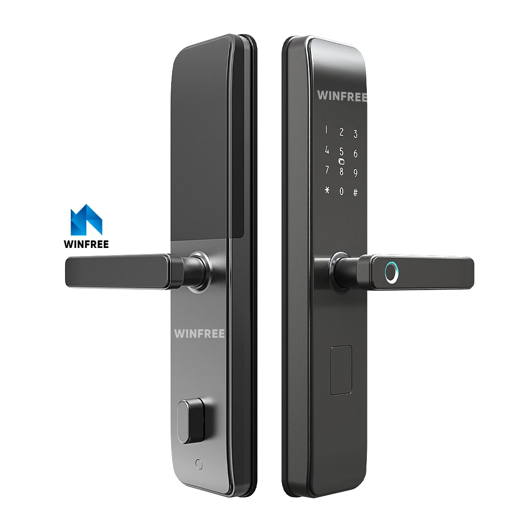 Guangdong WINFREE Fingerprint Electric Password Intelligent TTlock Bluetooth Front Door Smart Lock With Touch Keypad