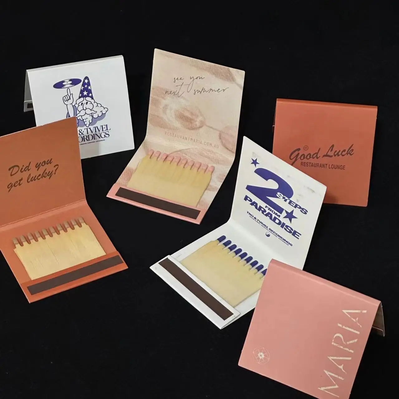 INS Style Manufacturers Wholesale of cheap customized match books cigars safety matches retro convenient carry small match books