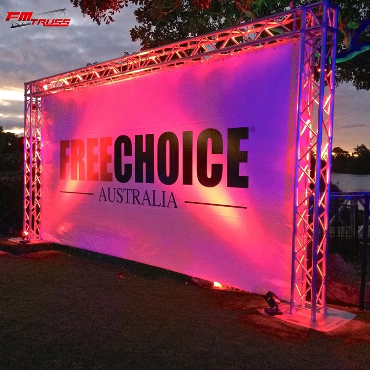 Global goal post truss led screen heavy loading truss aluminum spigot square lighting stage truss on sale