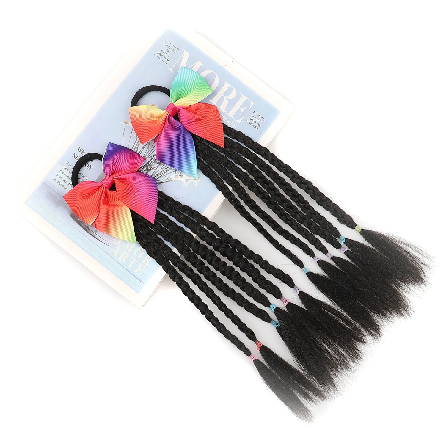 New Twist Braid Hair Braids Wig Ponytail For Kids Beauty Beads Hair Ties Hair Accessories Suppliers