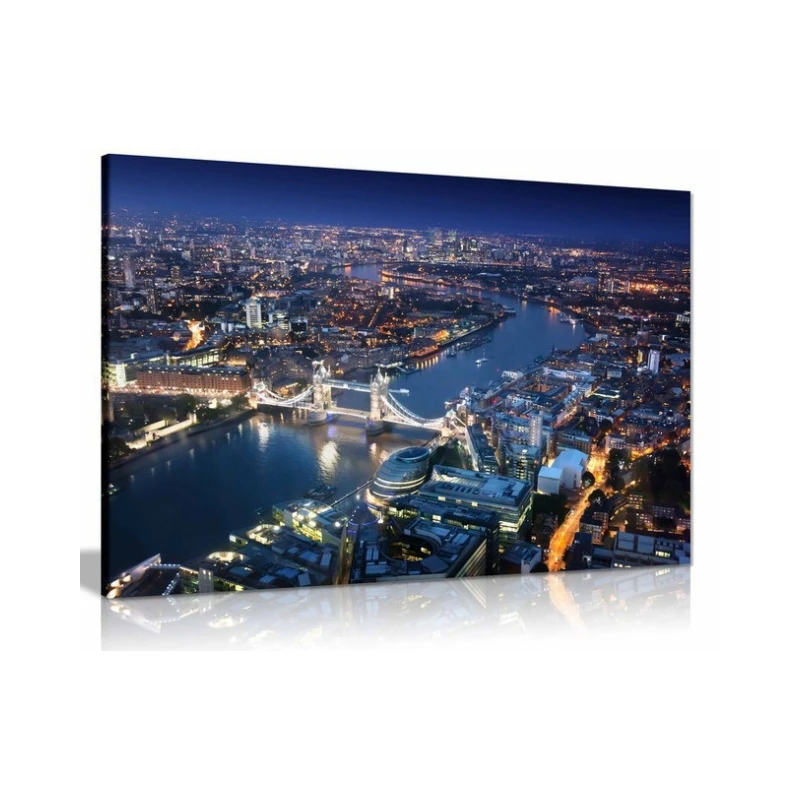 Boston Skyline Canvas Wall Art Picture Print Home Decor with inner frame city landscape painting art poster