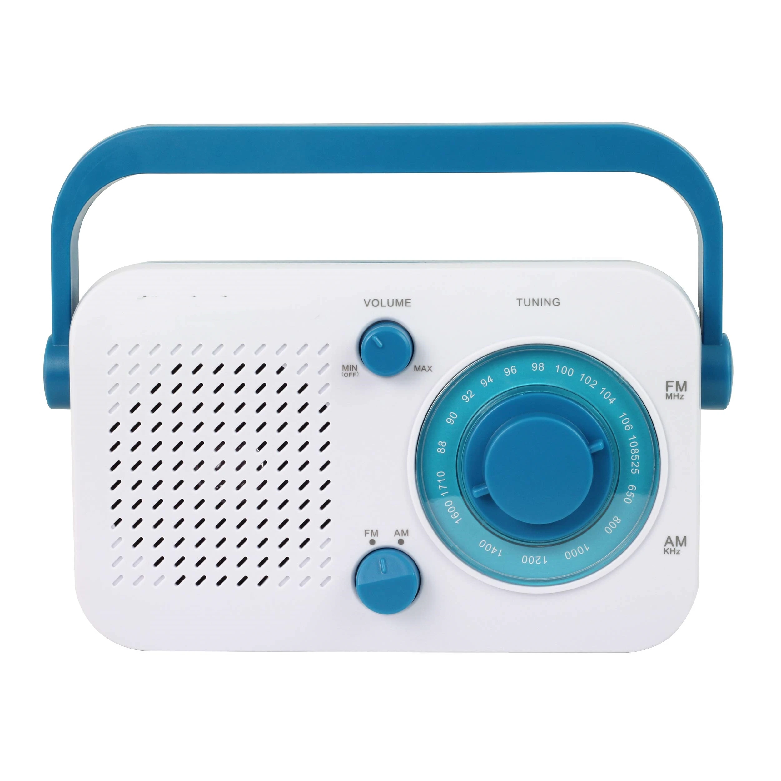 Vofull Hot Sales New Design Small Transistor Am Fm Portable Radio Blue Shortwave Receiver Retro Radio