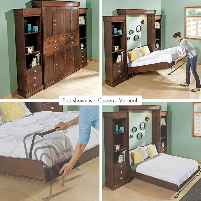 Hot Sale Invisible Frames Hardware Hidden Gas Piston DIY for Desk Folding Wall Basic Murphy Bed With Spring Mechanism Kits