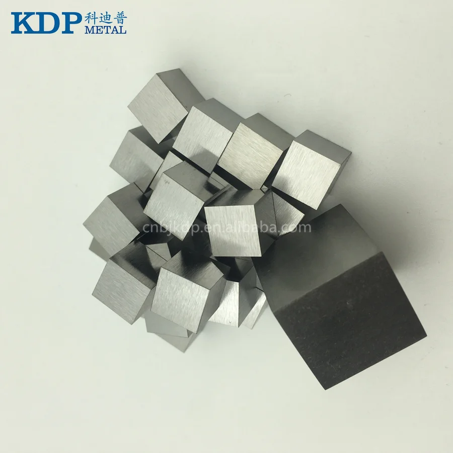 Wolfram price kg tungsten cube 99.95% tungsten dice 1 kg tungsten carbide cube