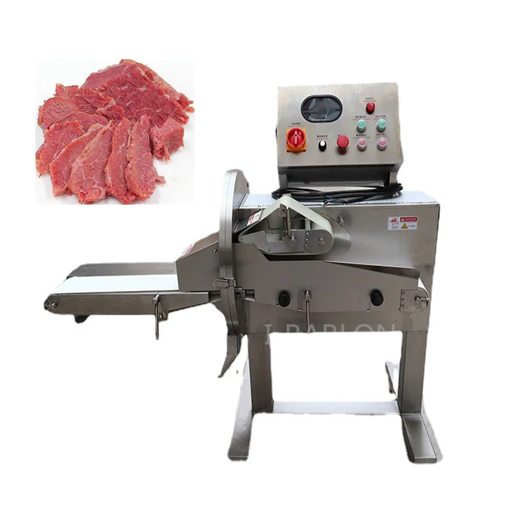 304 Stainless Steel Bacon Ham Frozen Meat Slicer Cutting Machine