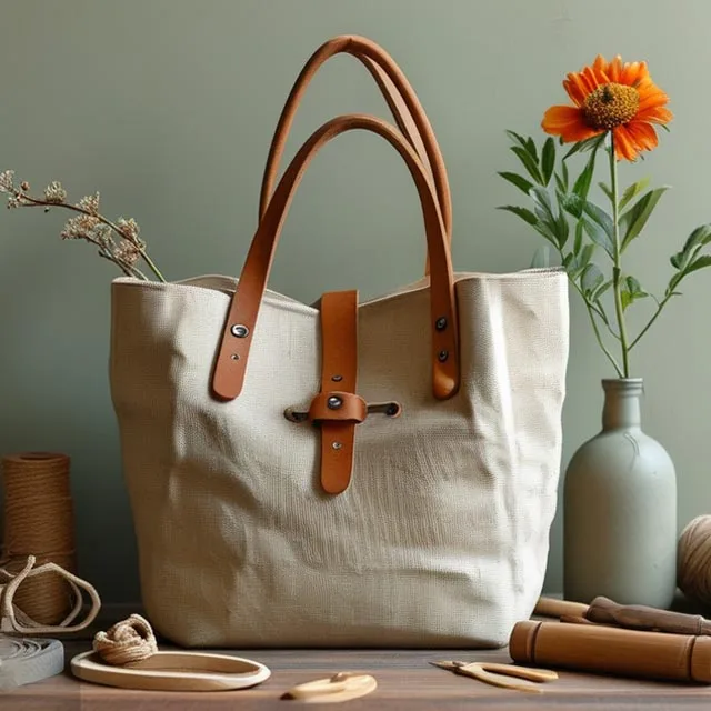 Wholesale Luxury Customize Canvas Tote Bag With Pocket Custom Bag Design Canvas Tote Bags With Zipper