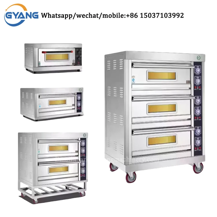 High Capacity 3 Deck 6 Trays/ Commercial Oven For Bakery/ Machine Bakery