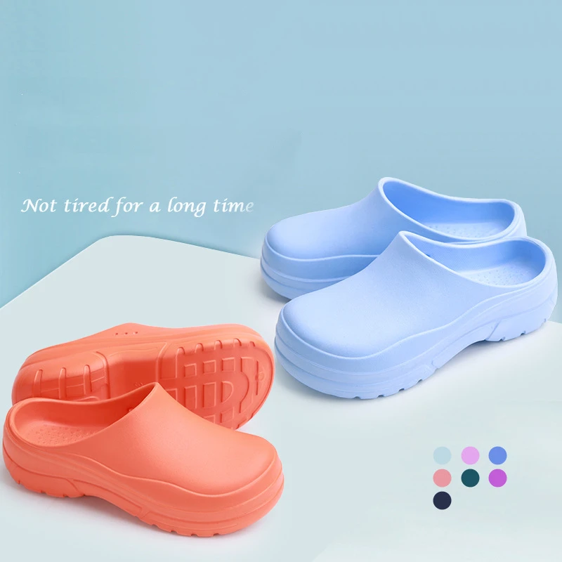 Non-slip Waterproof EVA Hospital Doctors Nurse Unisex Work Safety Shoes Kitchen Chef Shoes