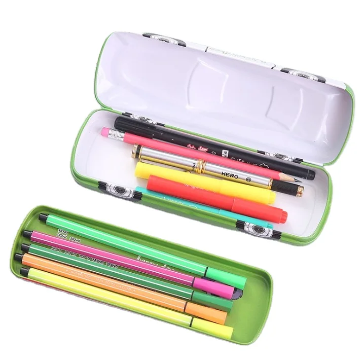 Promotional School Car Shape Double Layer Stationery Box/Pencil Case