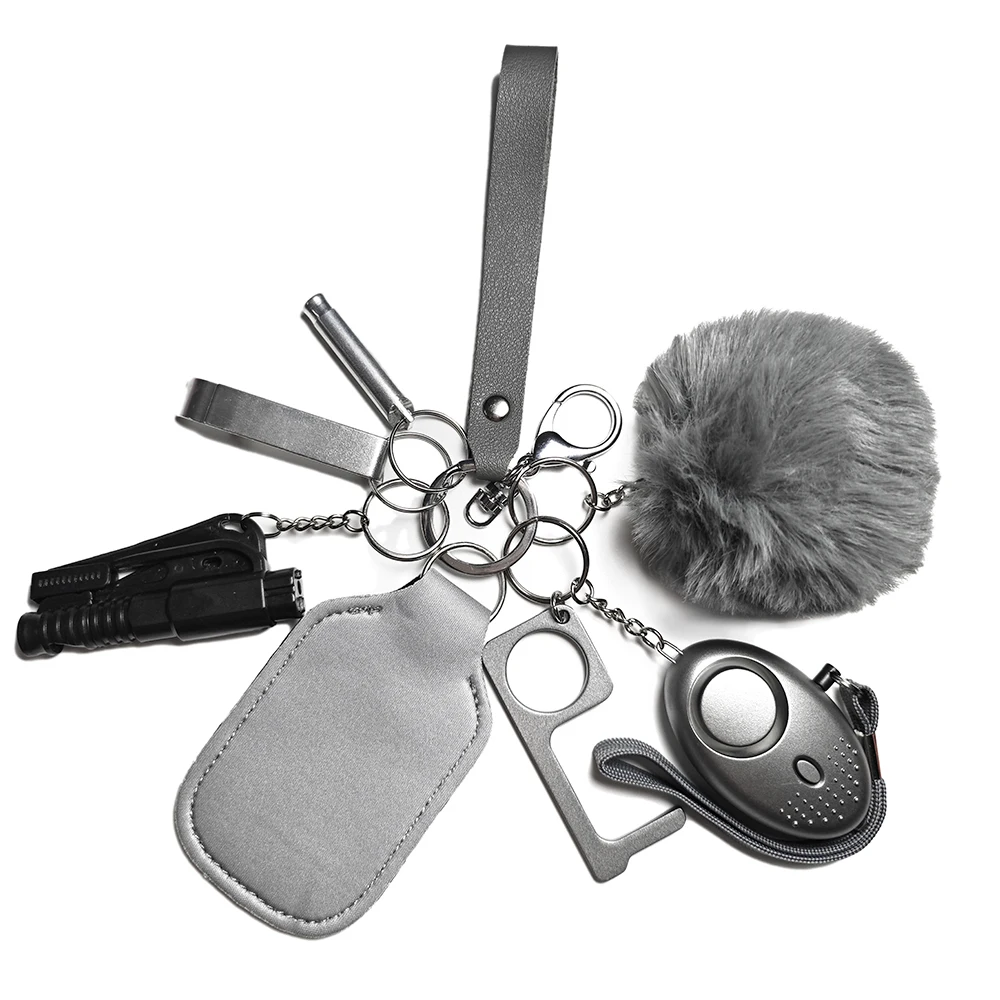 Cheap Self Defense Key Ring 8pcs Self Defense Keychain Alloy