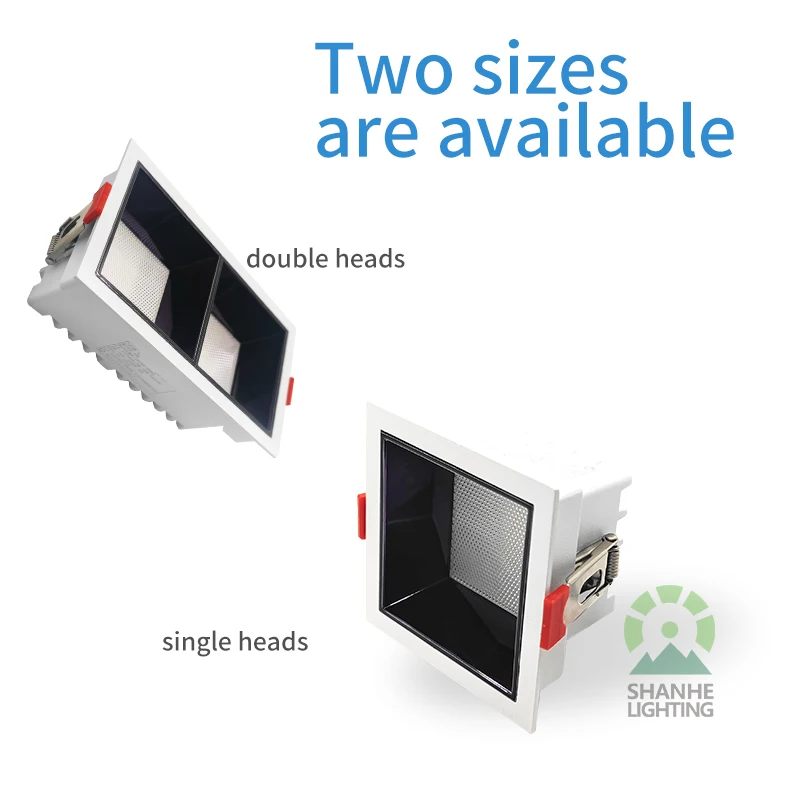 Dim To Warm Dimmable Recessed Down Lights Dimming LED Spotlight 10W 20W White Black Tilt Adjustable Recessed Downlights