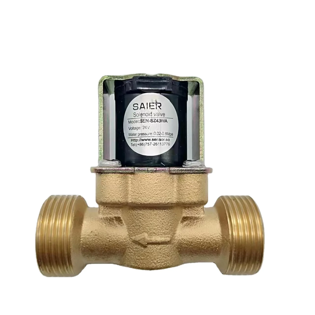 G3/4' Brass Electric Combination Valve One-Way Water Flow Switch High Temperature Water Solenoid Valve