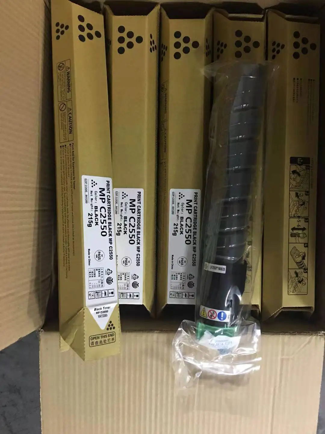 Копировальные машины с тонером-картриджем zhuai для Ricoh Aficio MP C2010 C2030 C2050 C2051 C2530 C2550 C2551