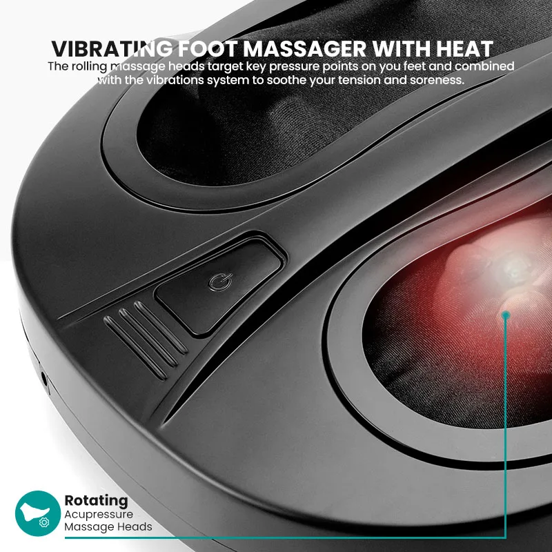 OEM foot spa bath massager with heat pedicure products shiatsu slipper pad machine ems electric feet foot massager