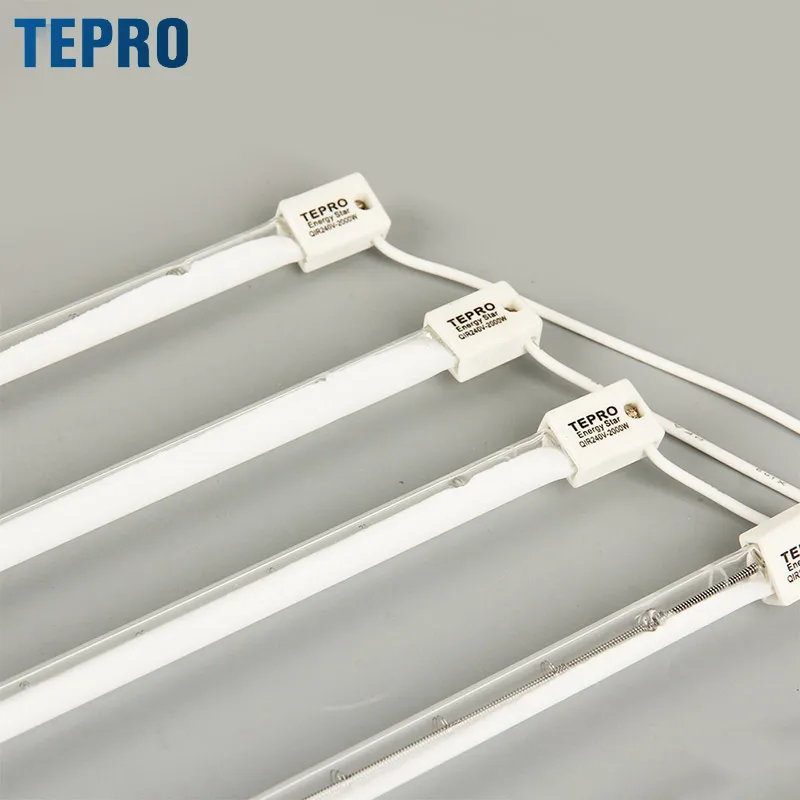 QIR240-3000/2450 К 3000 Вт погружной красный свет инфракрасная нагревательная лампа керамическая основа кварцевое стекло Индукционная галогенная