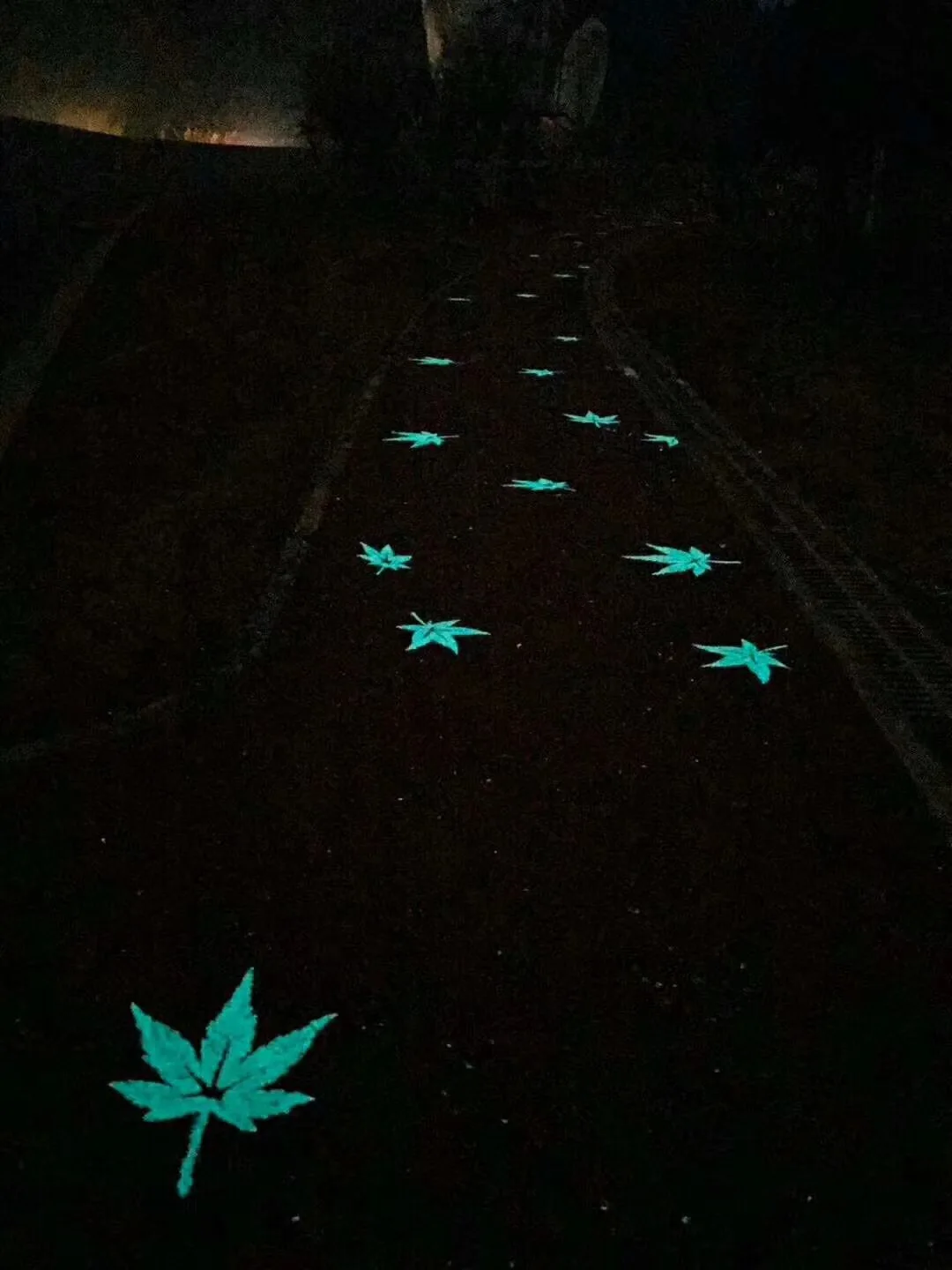 Декоративный подъездной дорожный гравий светящийся в