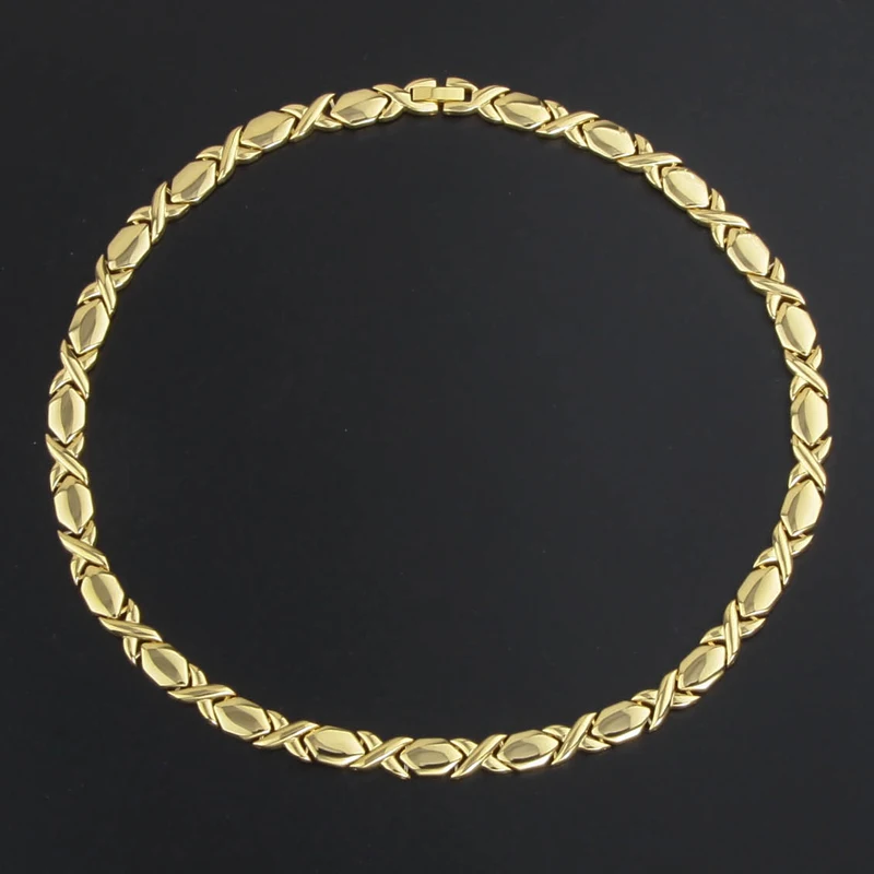 Unique fashion 5 in 1bio energy health titanium germanium necklace