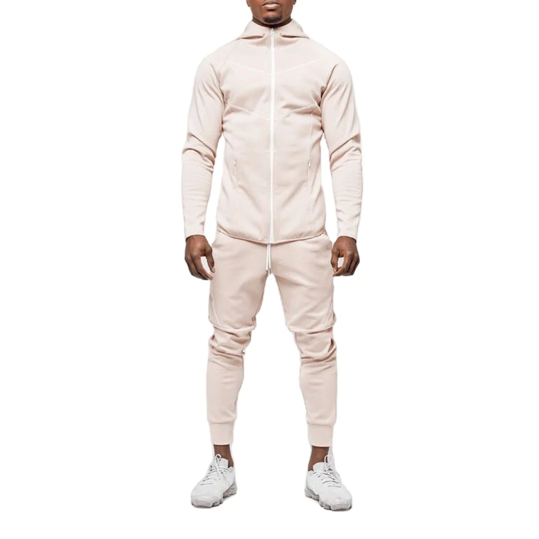 Top fashion trendy tracksuits custom tracksuit men 100% polyester sweatsuit Custom Blank Sportswear Cotton