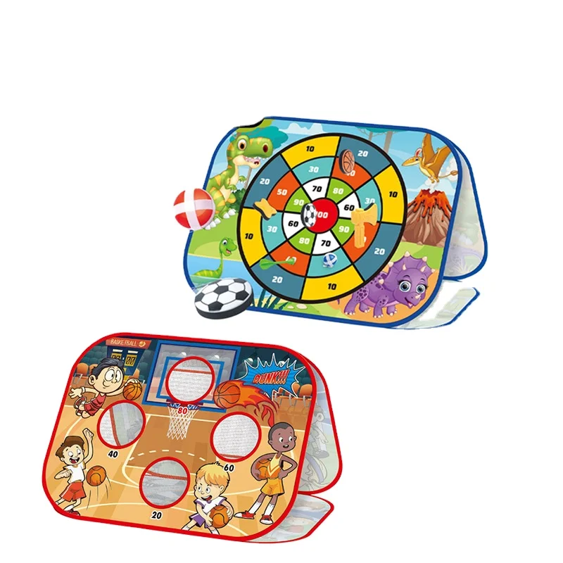 Professional Kids Throwing Game Target Plate Space Sticky Ball Darts 3 In 1 Tossing Game Shooting Sports Toy Game Toys