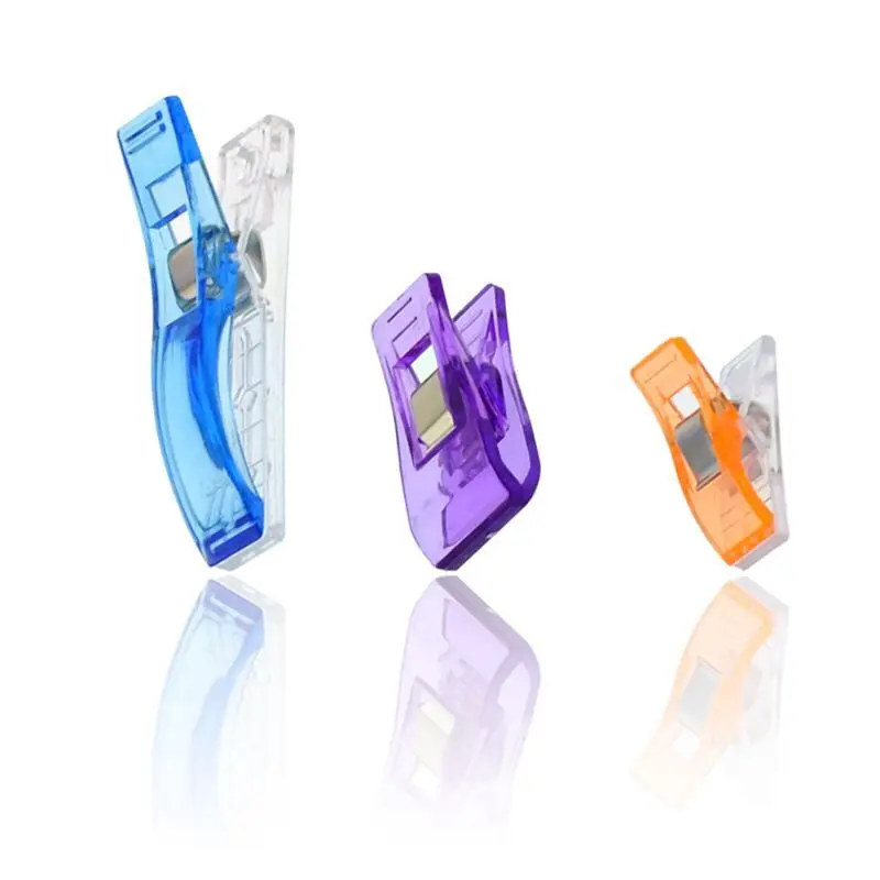 Assorted Colors Patchwork Plastic sewing Clip