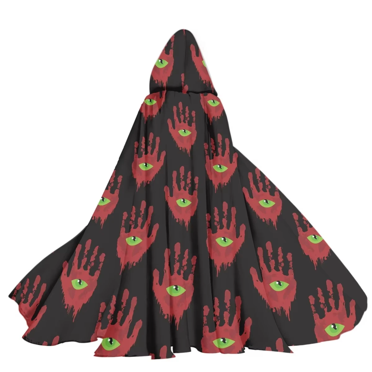 Quick custom shawl print black cat and pumpkin pattern adult Halloween cape to add festive atmosphere to Halloween